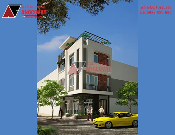 Thiết kế nhà phố 40m2 3 tầng 5x8m hiện đại ở Yên Bái NP113105