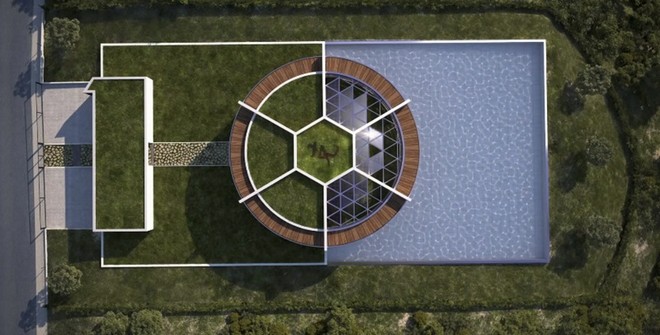 Nhà của Lionel Messi với hình dạng trái bóng độc đáo 2
